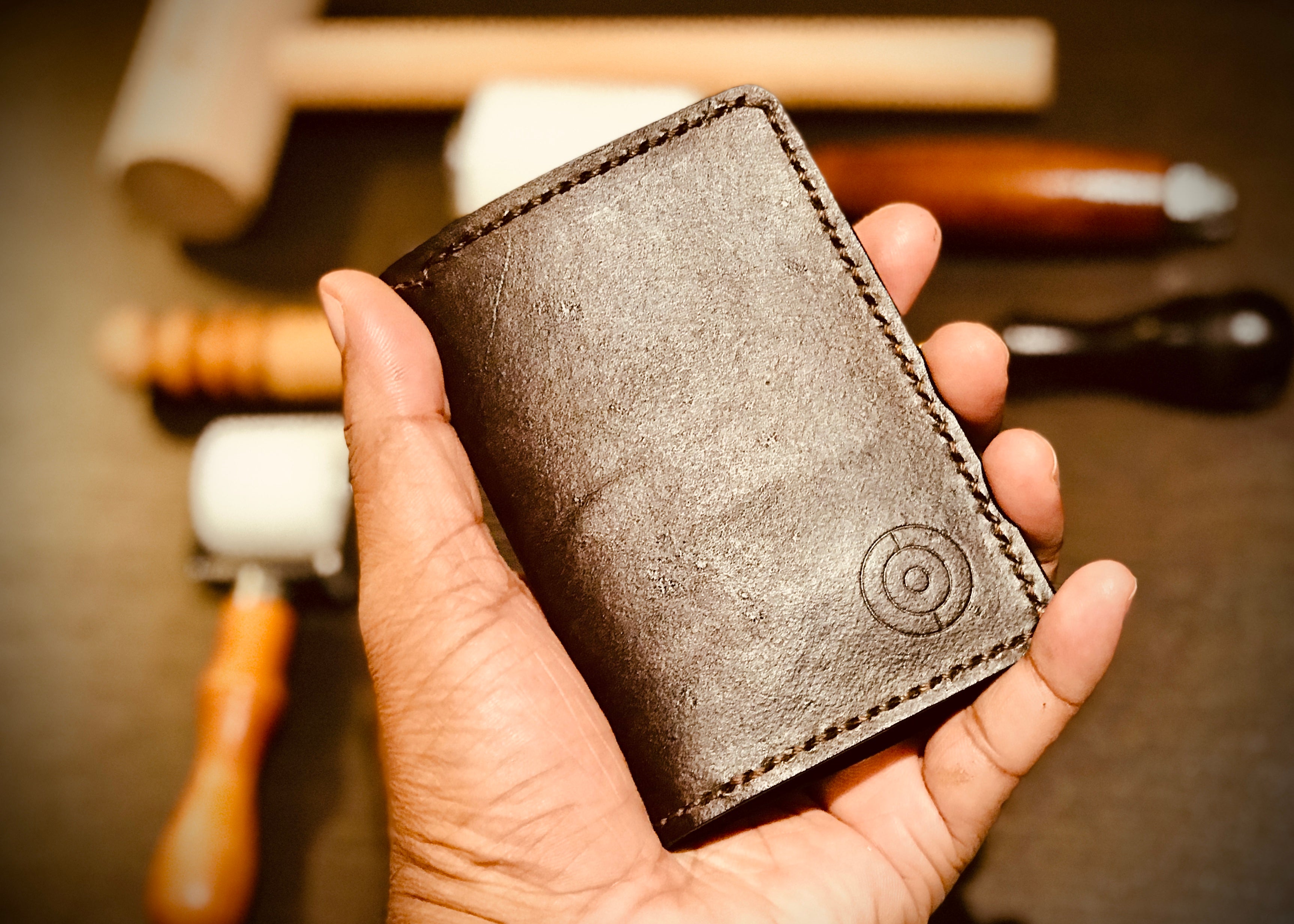 The HWV8 Vertical Bi-fold Leather Wallet