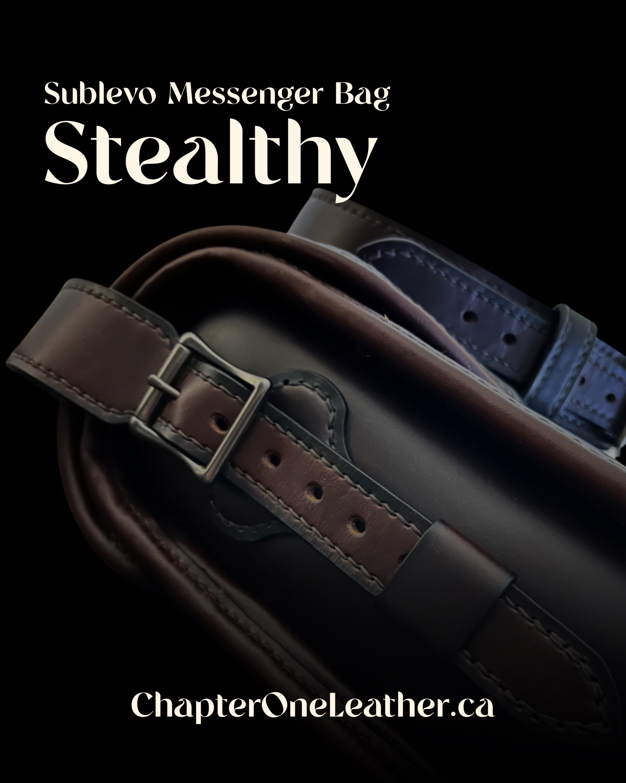 Sublevo Leather Messenger Bag (13V)