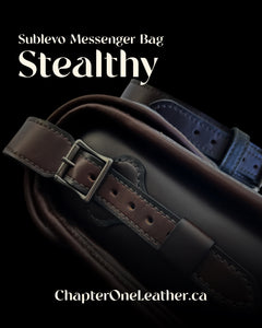 Sublevo Leather Messenger Bag (13V)