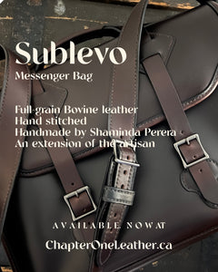 Sublevo Leather Messenger Bag (13V)